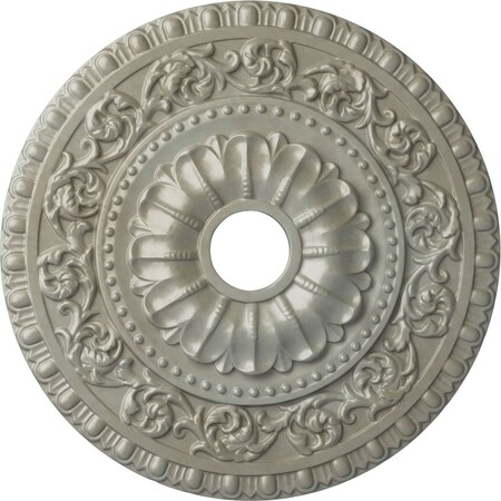 Ekena Millwork Vaduz Ceiling Medallion (Fits Canopies up to 3 1/2"), 23 1/2"OD x 3 1/2"ID x 2 1/8"P, Flash Gold CM23VAFLS